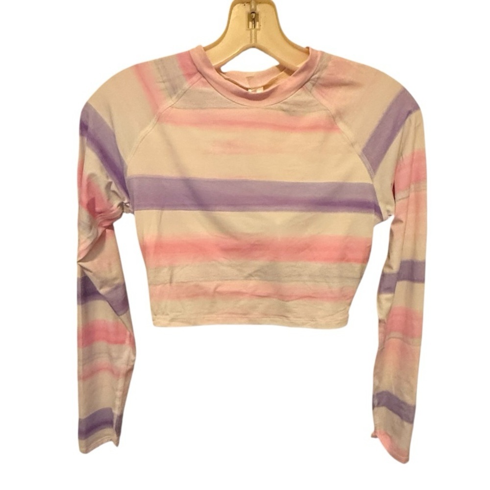 WET Watercolor Swim Long Sleeve Top nwt